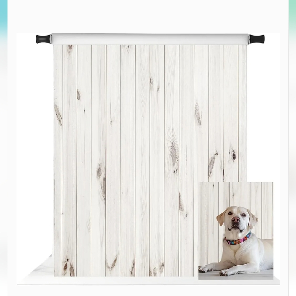 Kate 5x7ft White Wood Shiplap Backdrop for Photography